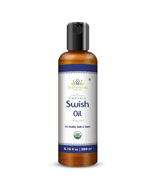 Shivamastu Ayurveda Organic Swish Oil 200 ml - 6.76 fl oz.