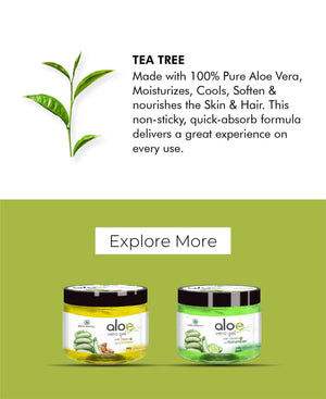 Korus Essential Aloe Vera Gel With Vitamin E and Tea Tree - 200gm.