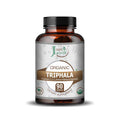 Just Jaivik Organic Triphala Caplets bottle with organic Triphala supplement