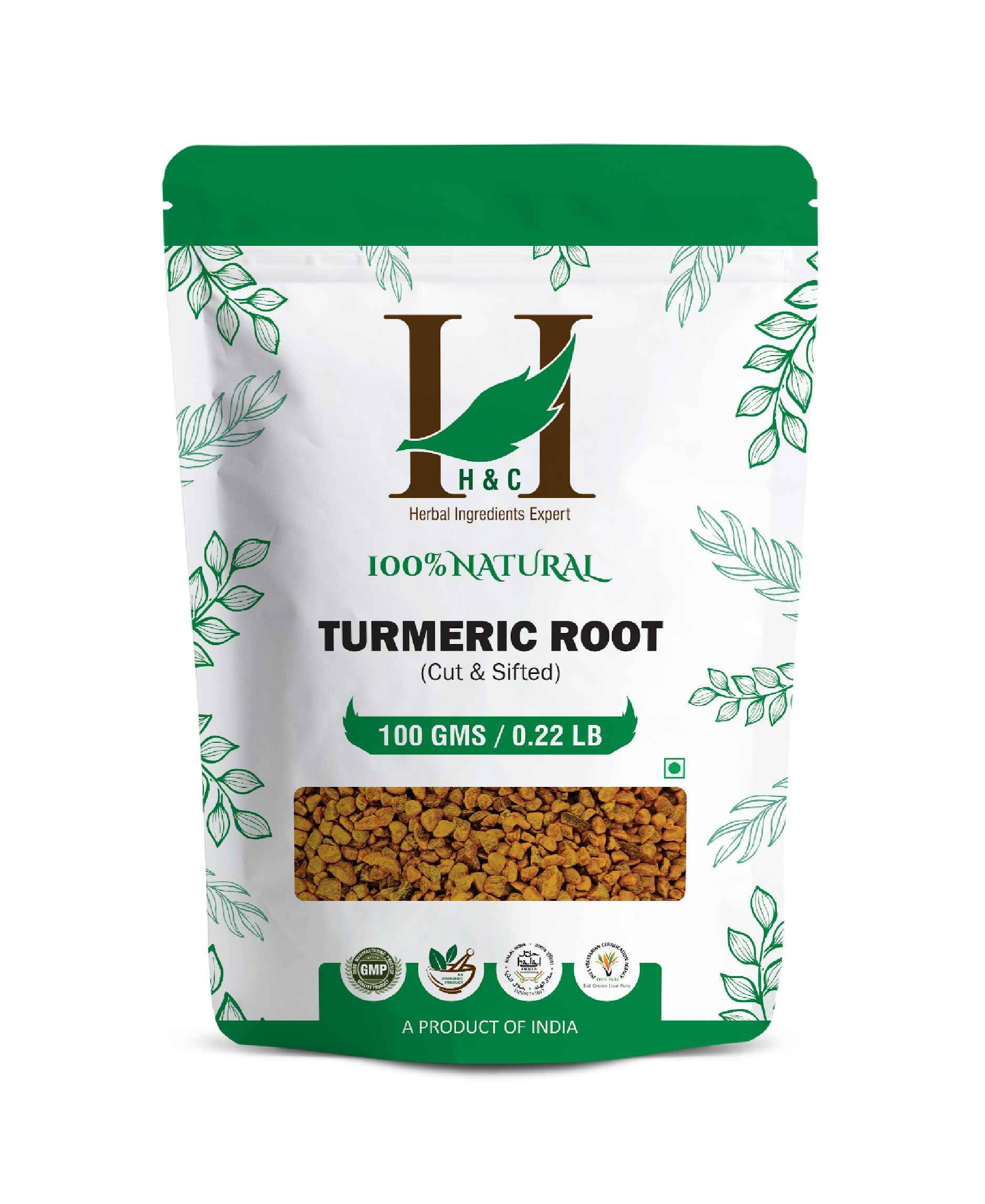 H&C Turmeric Cut and Sifted Herbal Tea pack