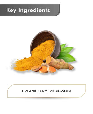 Stone-ground organic turmeric spice for cooking and wellness