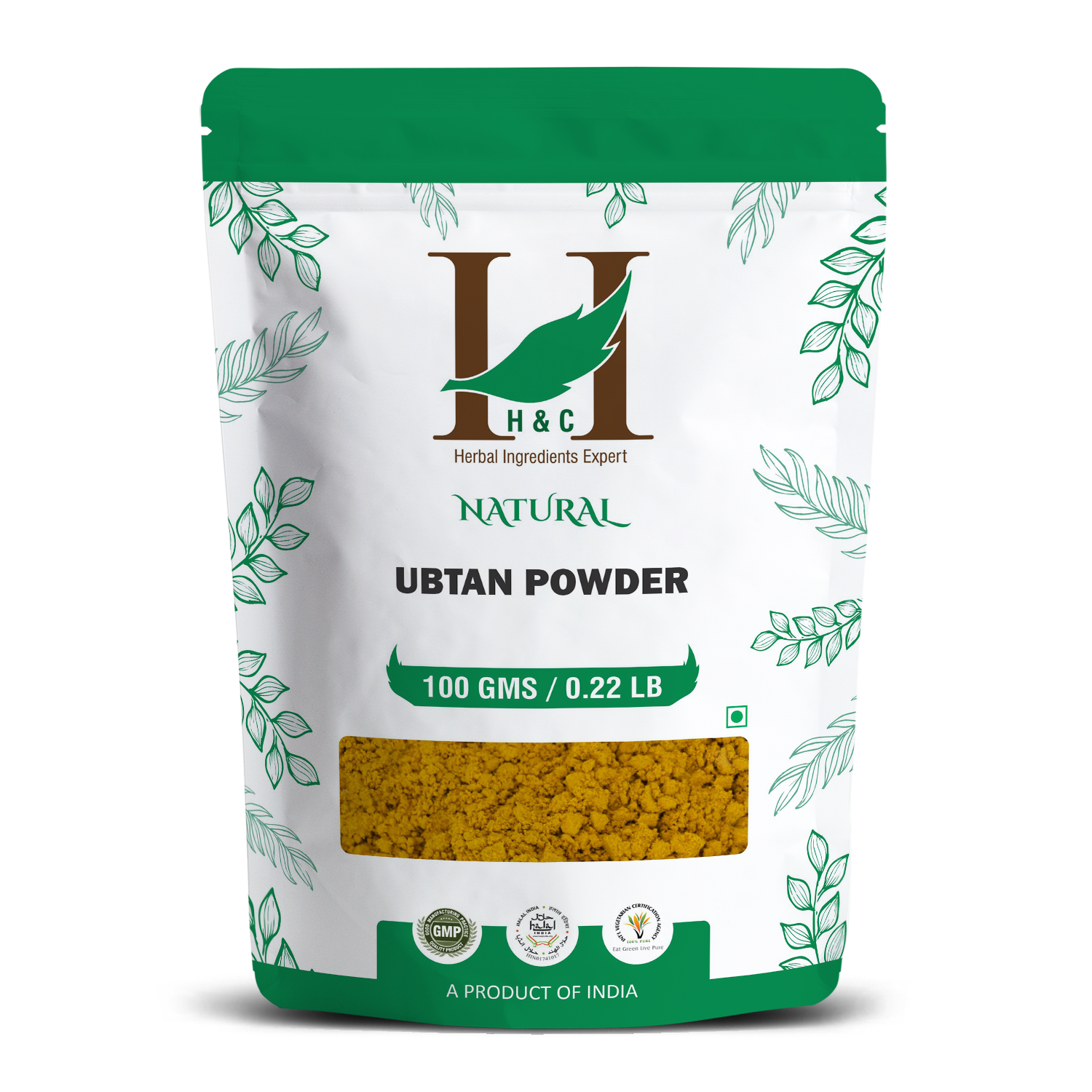 Natural Herbal Ubtan Powder for Glowing Skin - 100% Pure Ayurvedic Face & Body Scrub 100gm
