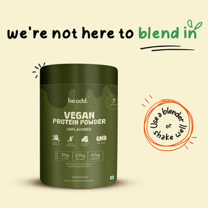Be Odd Vegan Protein Powder Unflavored - 250gm - Health N Wellness Shop