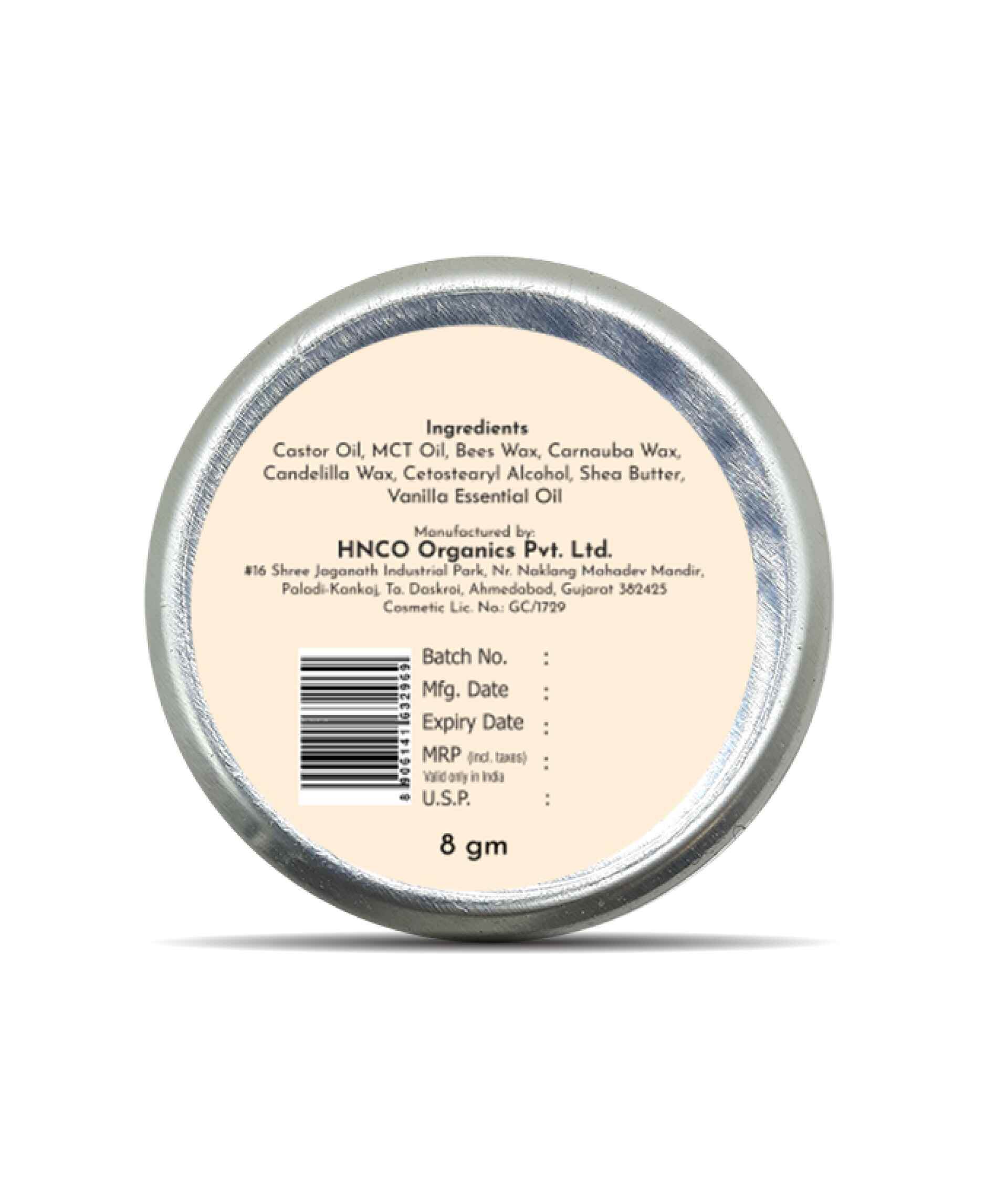 Korus Essential Vanilla Lip Balm with Shea Butter - 8gm (Pack of 2).