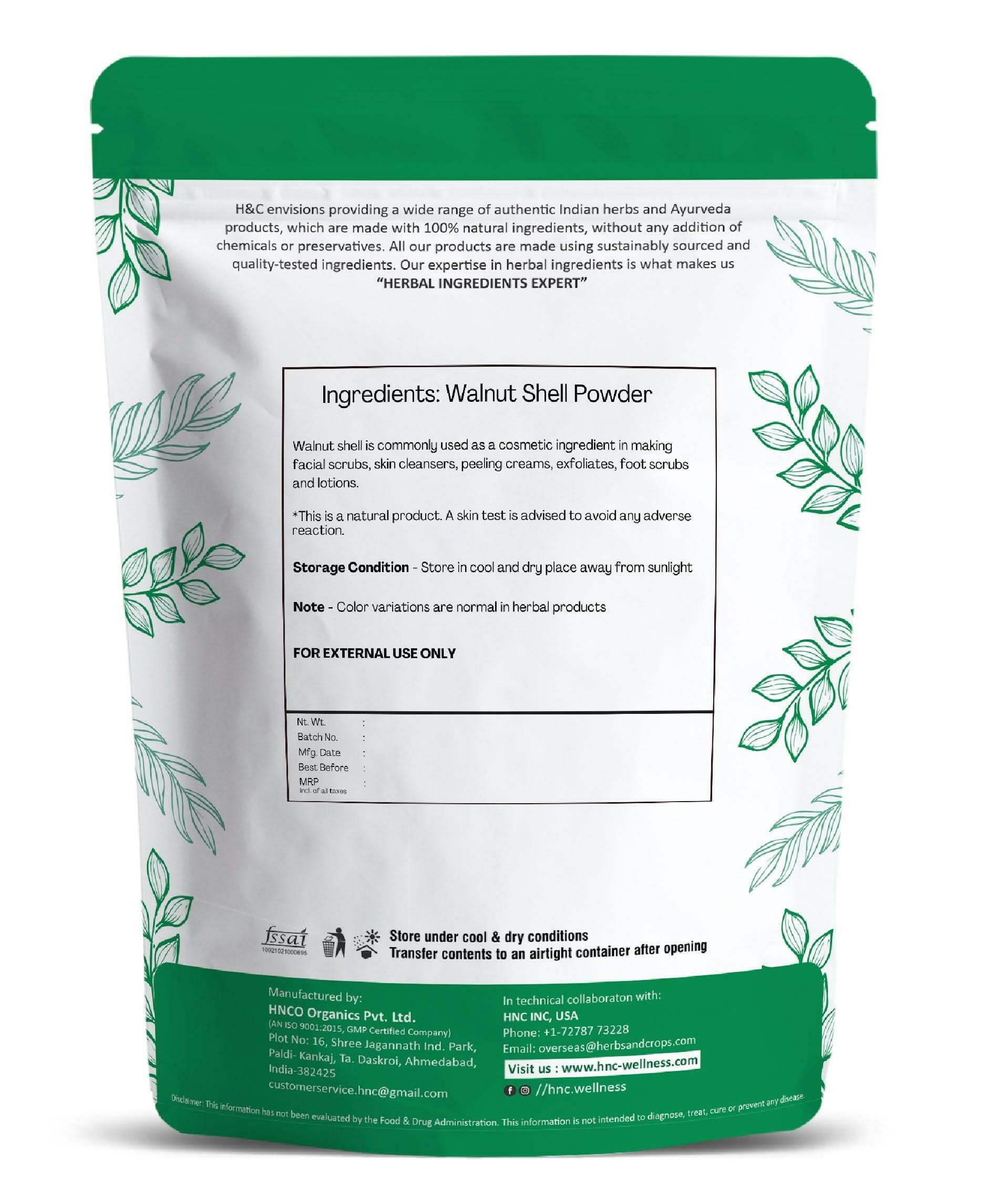 Biodegradable Natural walnut shell scrub ingredient for cosmetics