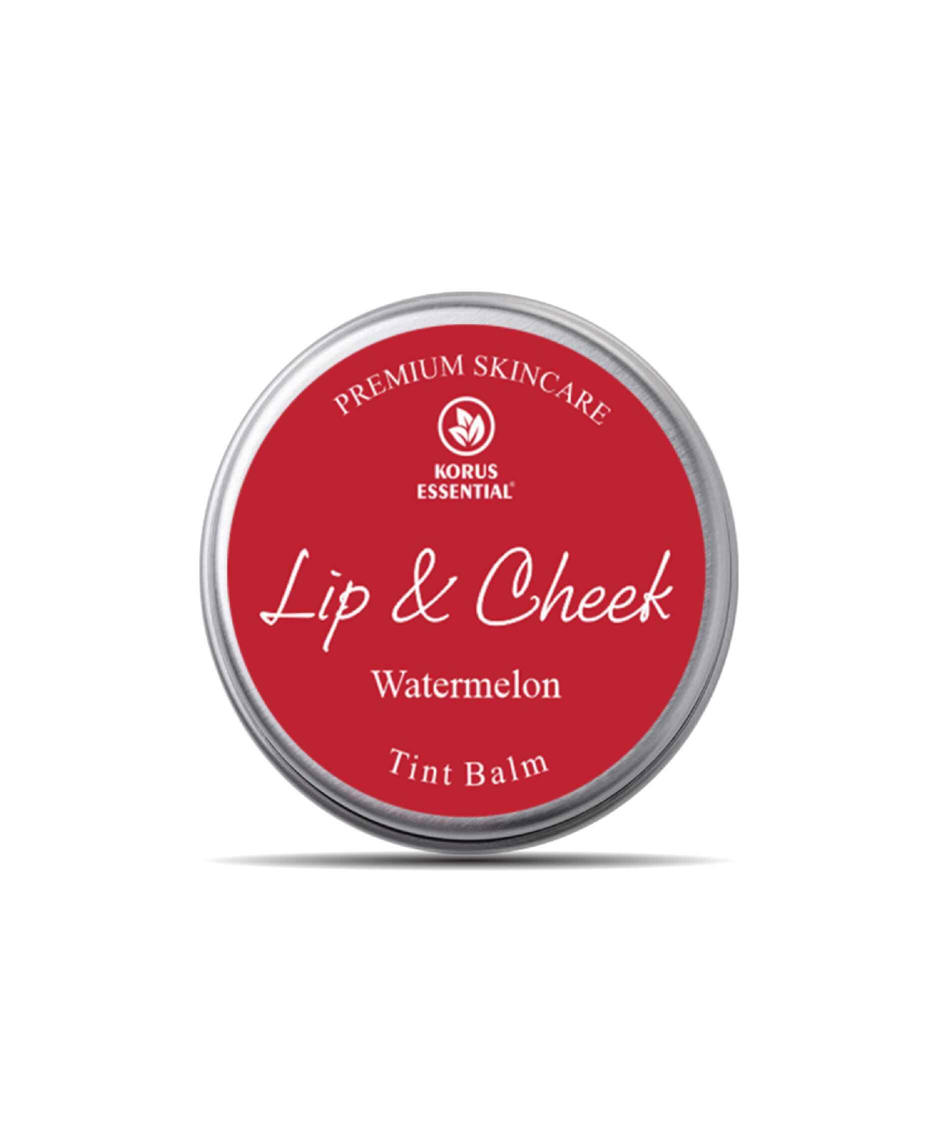 Korus Essential Watermelon Lip & Cheek Tint Balm - 8gm (Pack of 2).