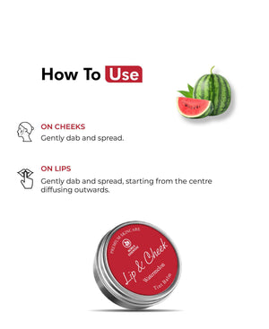 Korus Essential Watermelon Lip & Cheek Tint Balm - 8gm (Pack of 2).