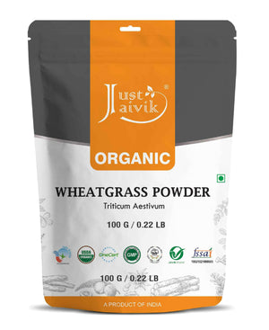 Organic wheatgrass powder for skin and wellness