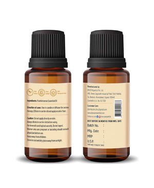 pure therapeutic grade frankincense oil on white background