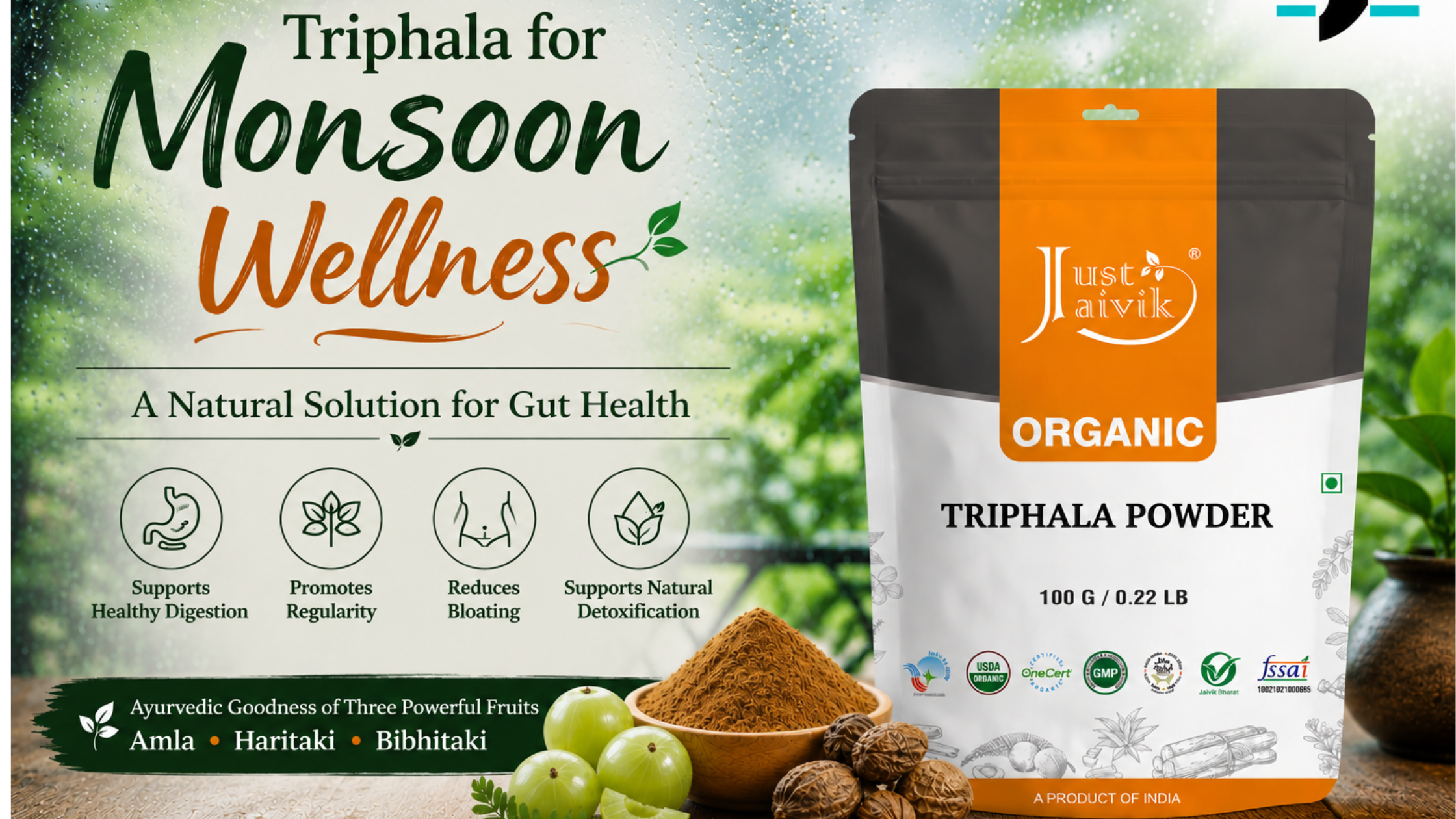 Triphala for Monsoon Wellness: A Natural Solution for Gut Health