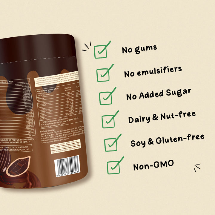 Be Odd Vegan Protein Powder Chocolate Flavored - 250gm.