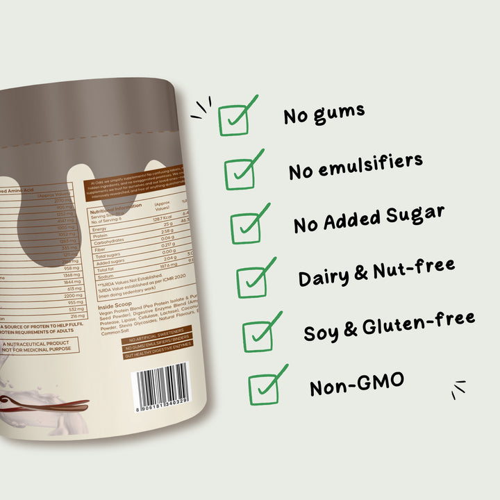 Be Odd Vegan Protein Powder Vanilla Flavored - 250gm.