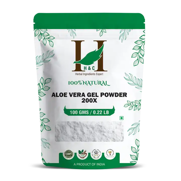 H&C Aloe Vera Gel Powder 200X (Aloe barbadensis) - 100g pack