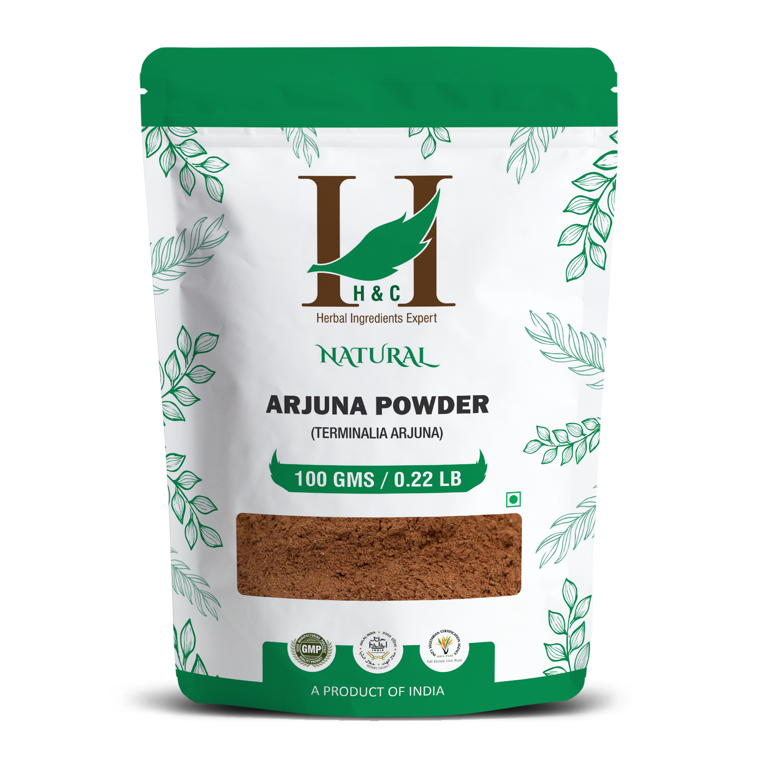 H&C Natural Arjuna Powder 100gm - Traditional Ayurvedic Herb