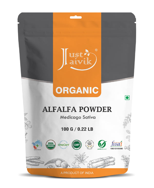 Organic Alfalfa Powder - 100 grams each | Pack of 2