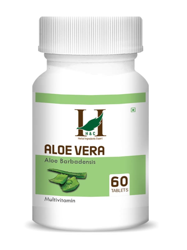 H&C Aloe vera Tablet - 350mg , 60 Count - Multivitamin