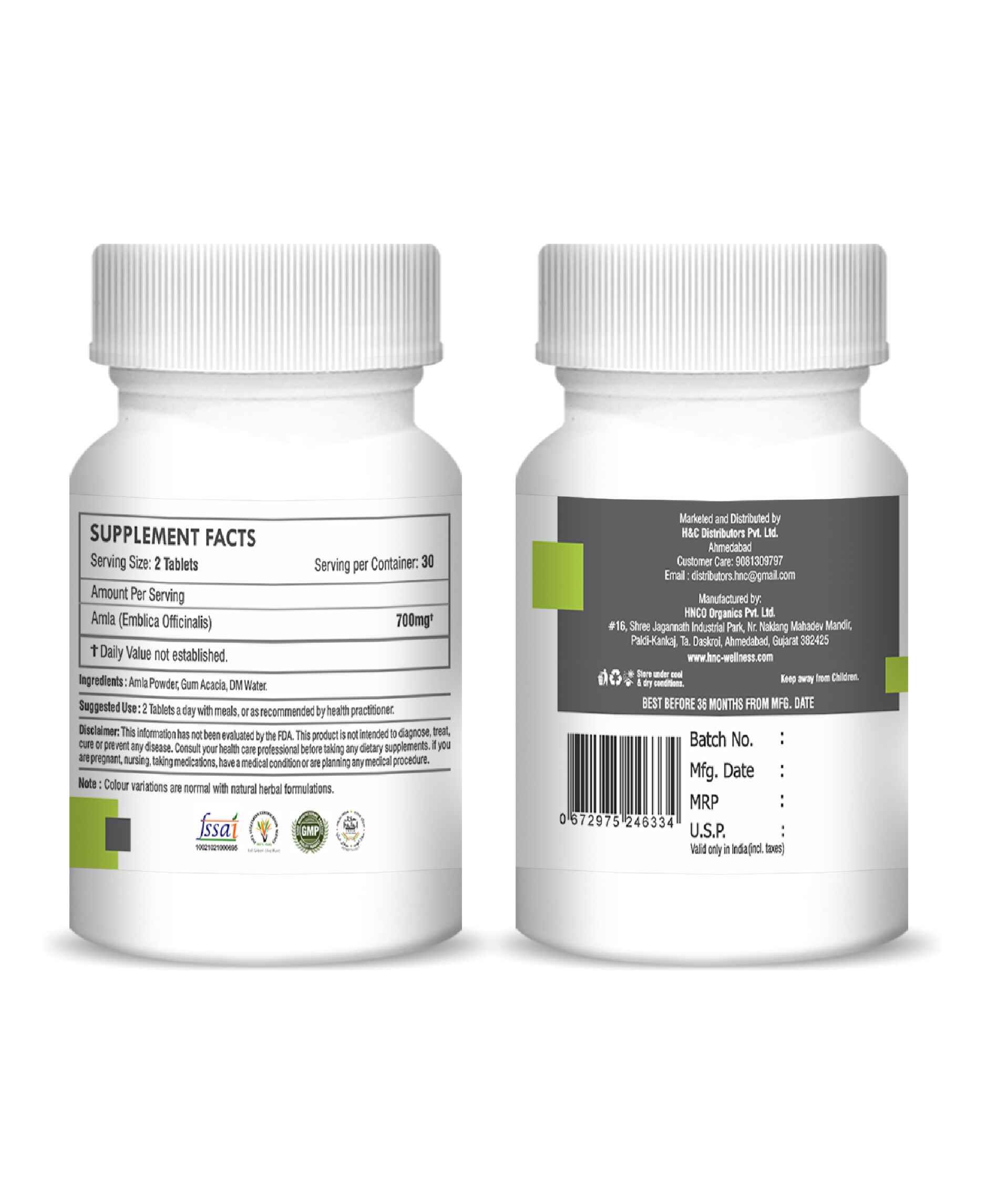 Pure Indian Gooseberry tablets for health