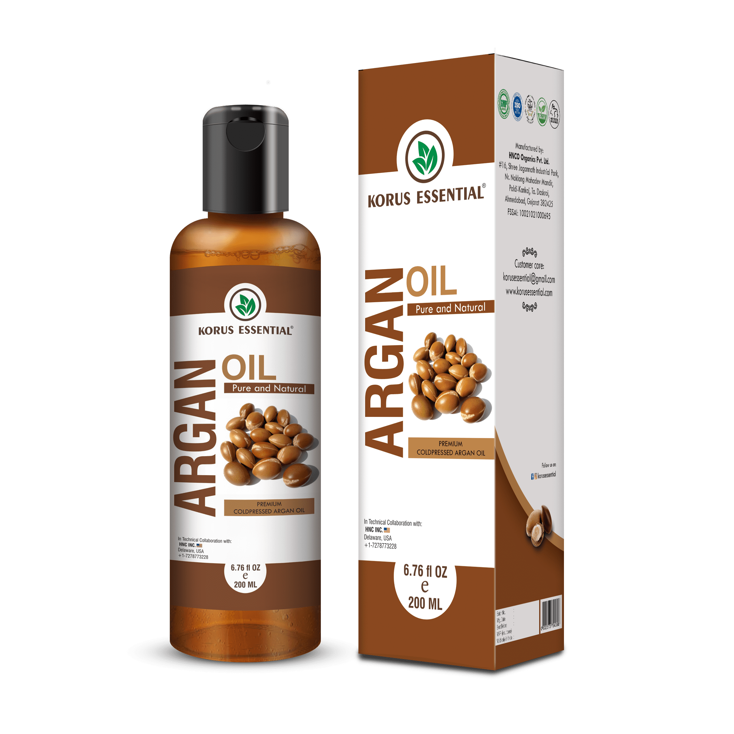 Korus Essential Argan Oil 200ml