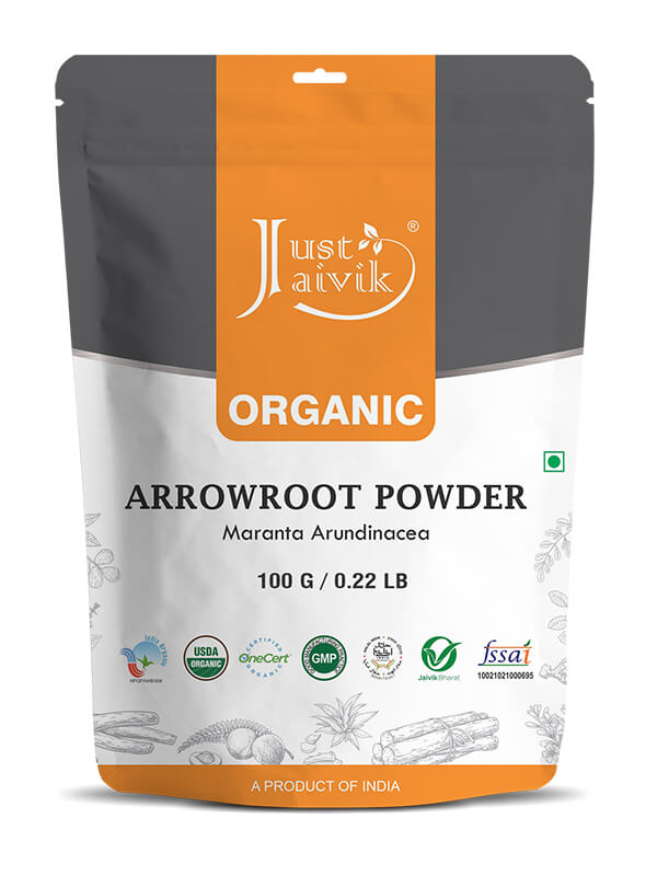 Just Jaivik Organic Arrowroot Powder - 100g pack