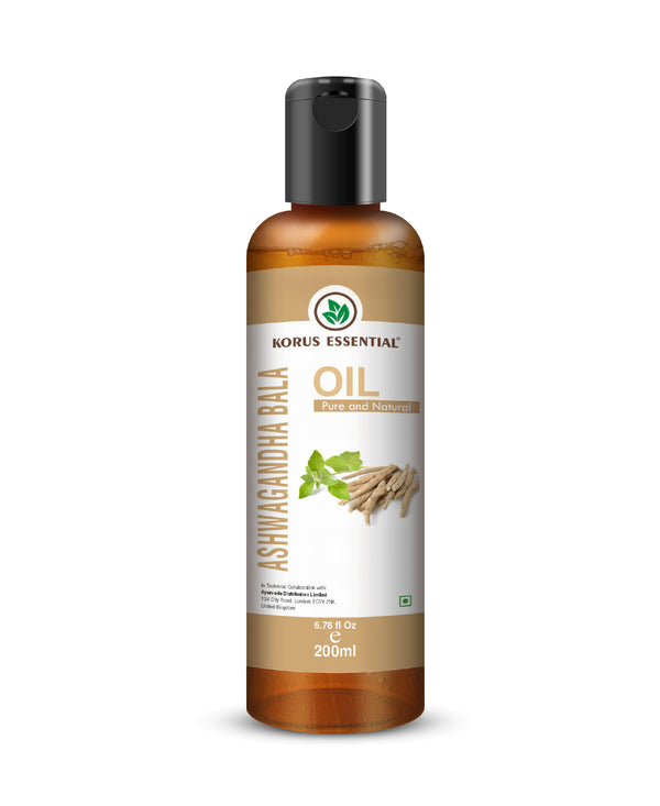 Ashwagandha Bala Oil - 200ml - 6.76 fl oz By Korus Essential