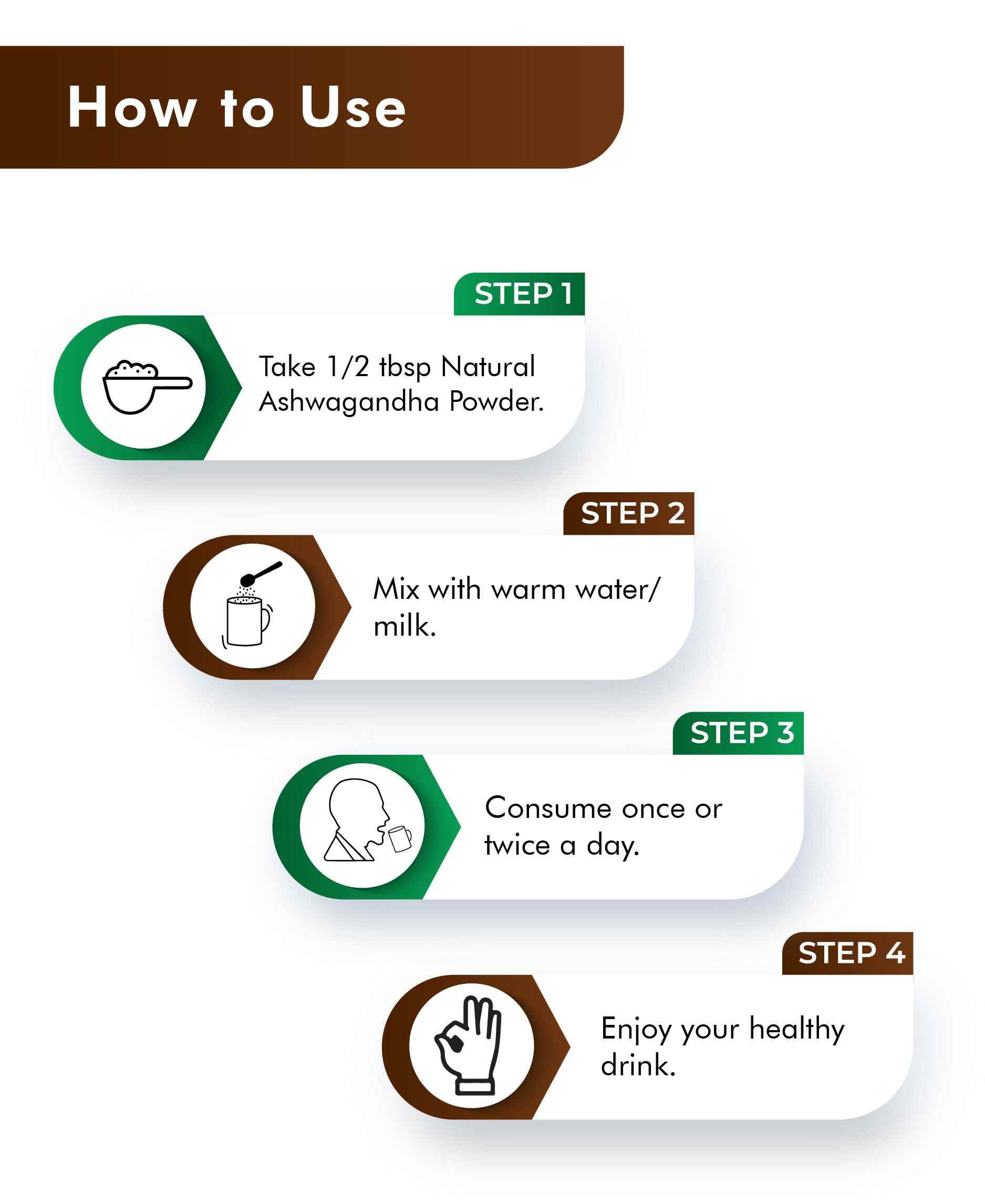 Natural energy booster supplements with Ashwagandha