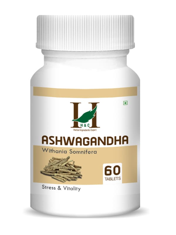 H&C Ashwagandha Tablet - 350mg , 60 Count for Stress & Vitality