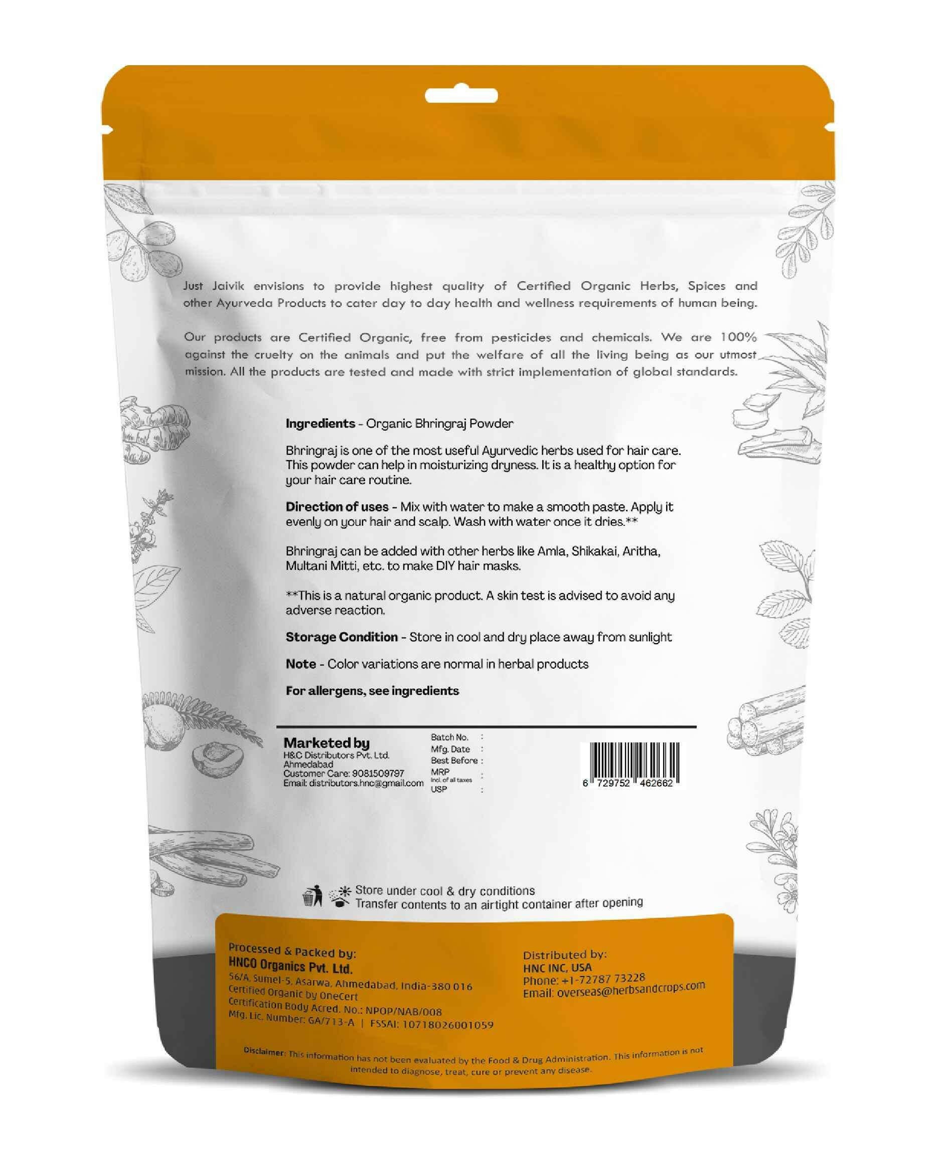 Organic Bhringraj Powder for natural hair growth