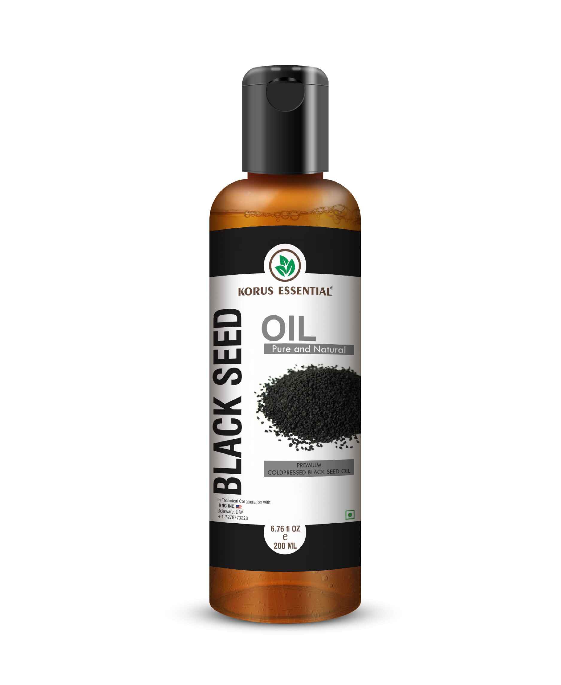 Korus Essential Black Seed Oil 200ml - 6.76 fl oz.