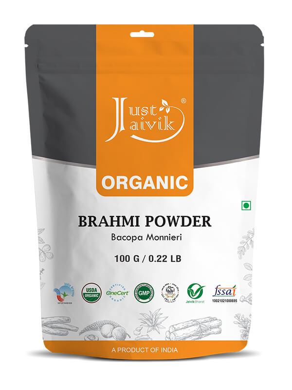 Just Jaivik Organic Brahmi Powder - 100gm