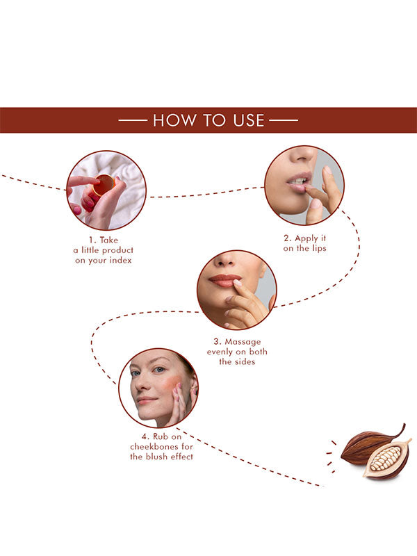 Korus Essential Cocoa Lip & Cheek Tint Balm - 8 Grams