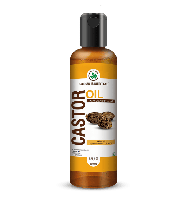 Castor Oil - 200 ml each |  Pack of 2 | Korus Essential