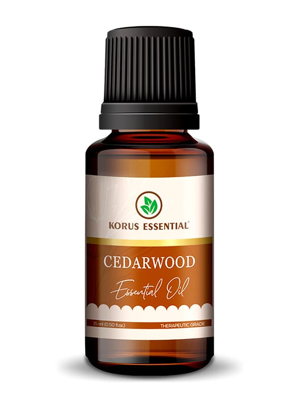 Cedarwood Essential Oil - 15 ml each | Pack of 2 | Korus Essential