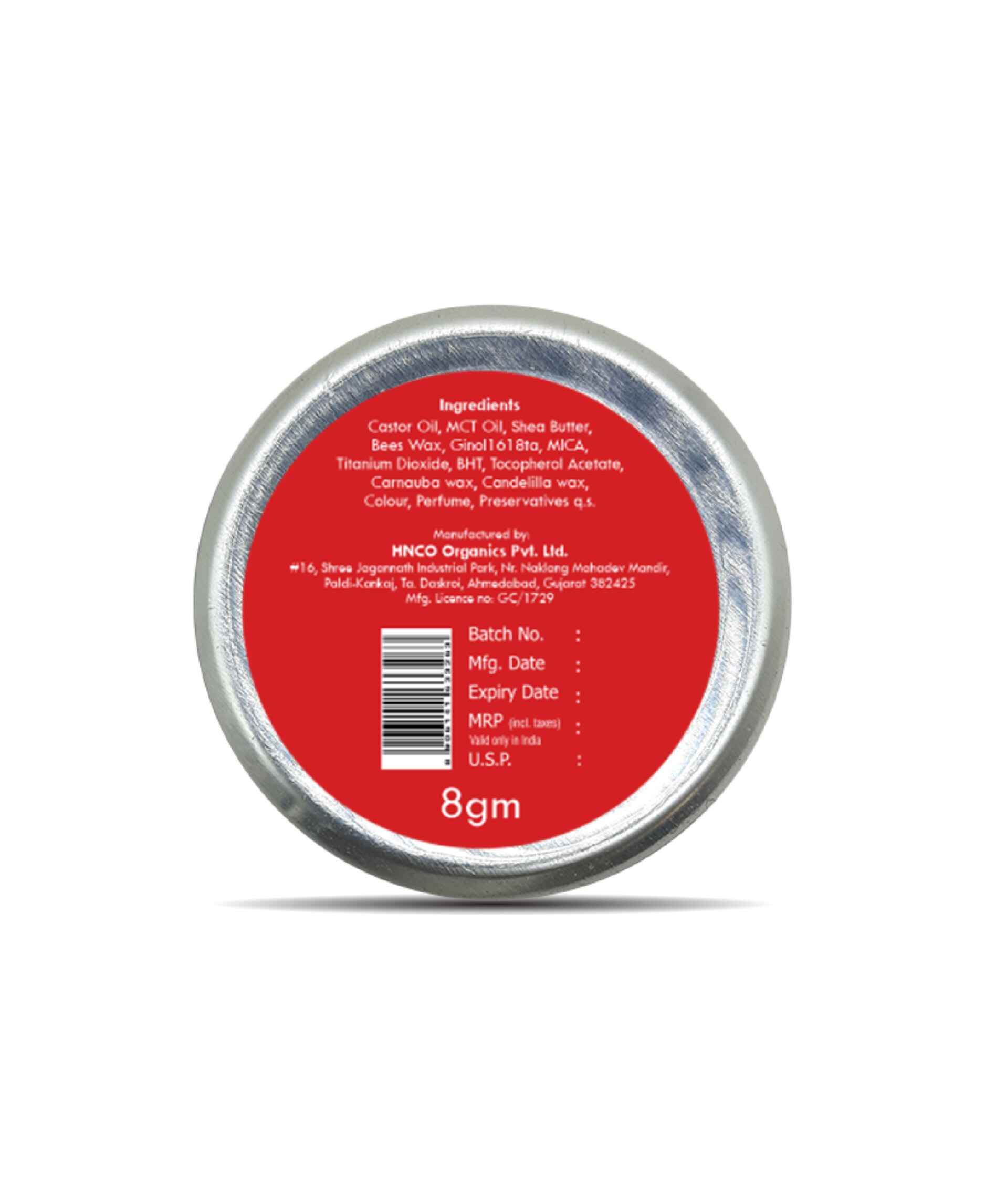 Korus Essential Cherry Lip & Cheek Tint Balm - 8gm (Pack of 2).
