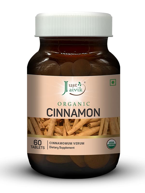 Organic Cinnamon Tablets - 600mg, 60 Tablets