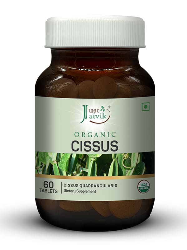 Just Jaivik Organic Cissus Tablets - 600mg, 60 Tablets