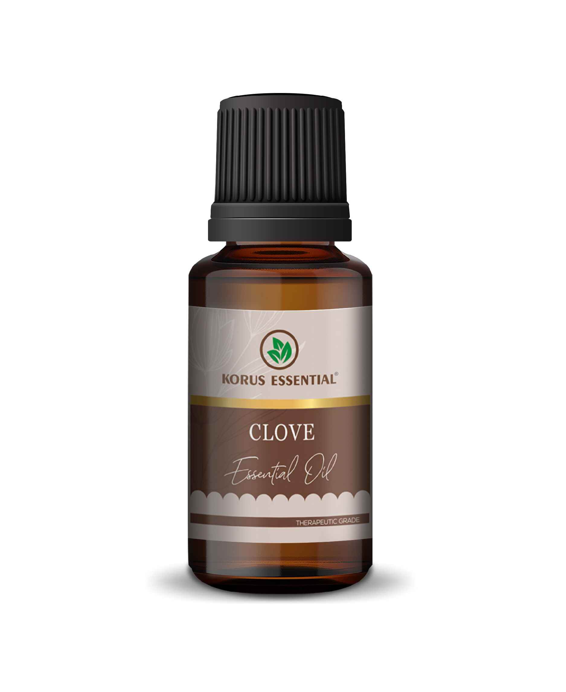 Korus Essential Clove Bud Oil - 15ml (Pack of 2).