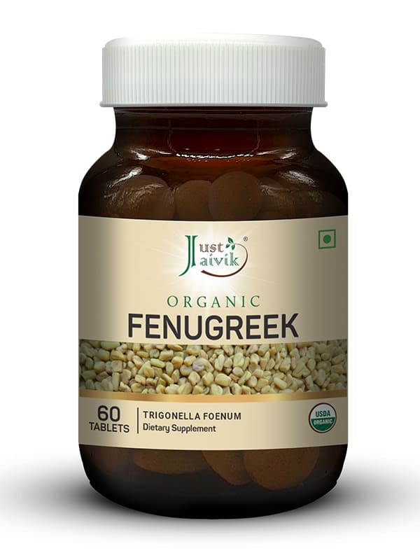 Organic Fenugreek Tablets - 600mg, 60 Tablets