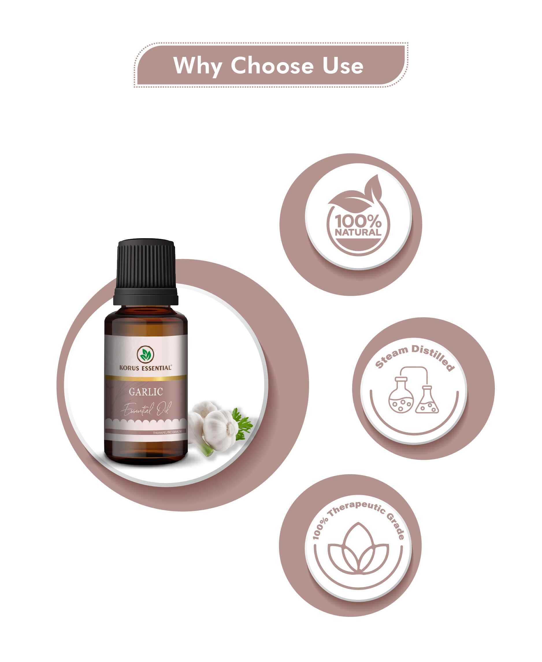 Korus Essential Garlic Oil - 15ml.