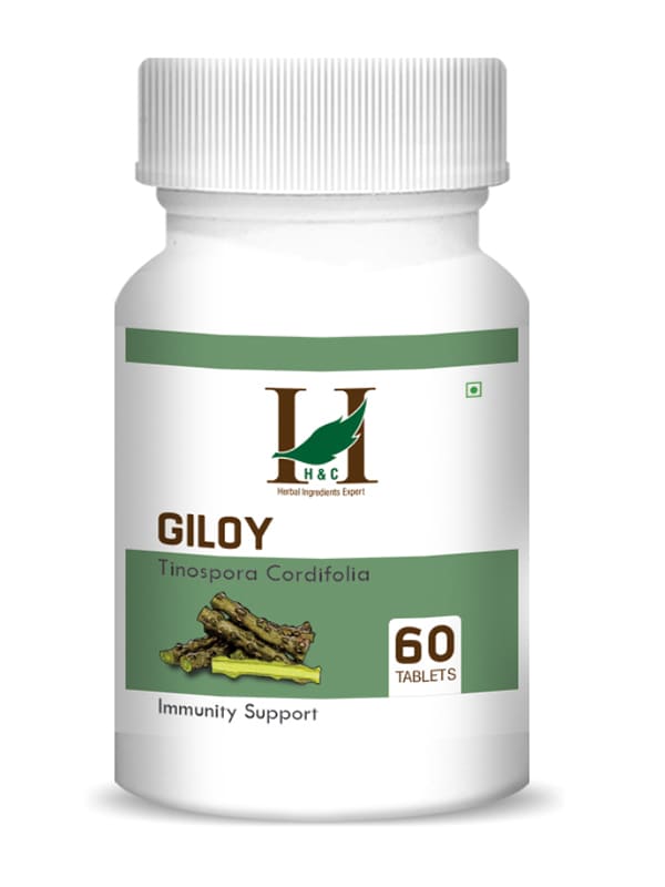 H&C Giloy Tablet - 350mg , 60 Count for Immunity Support