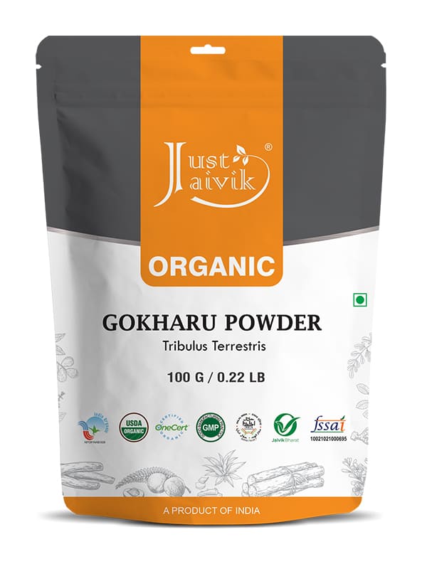 Just Jaivik Organic Gokharu Powder - 100gm