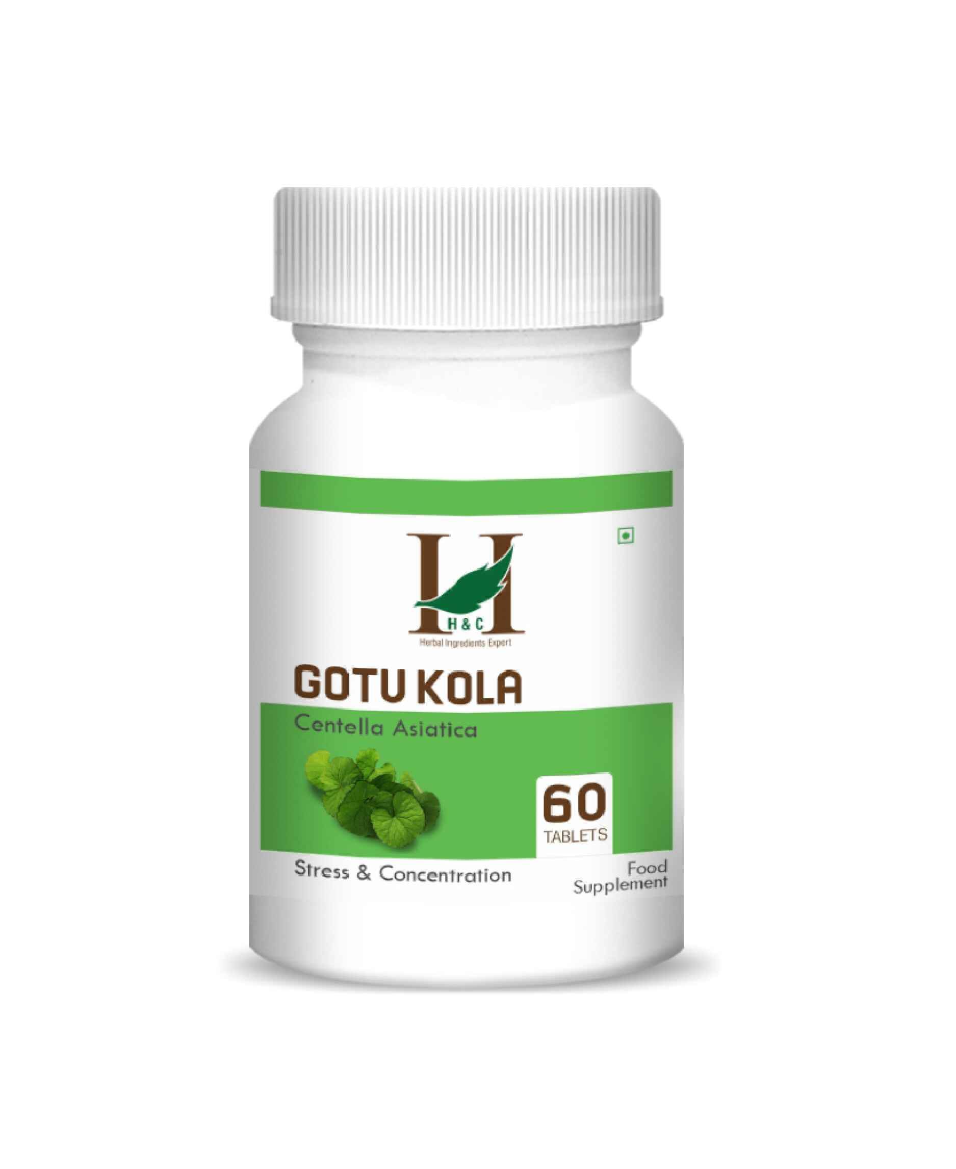 H&C Gotu Kola Tablet 350mg herbal supplement for memory support