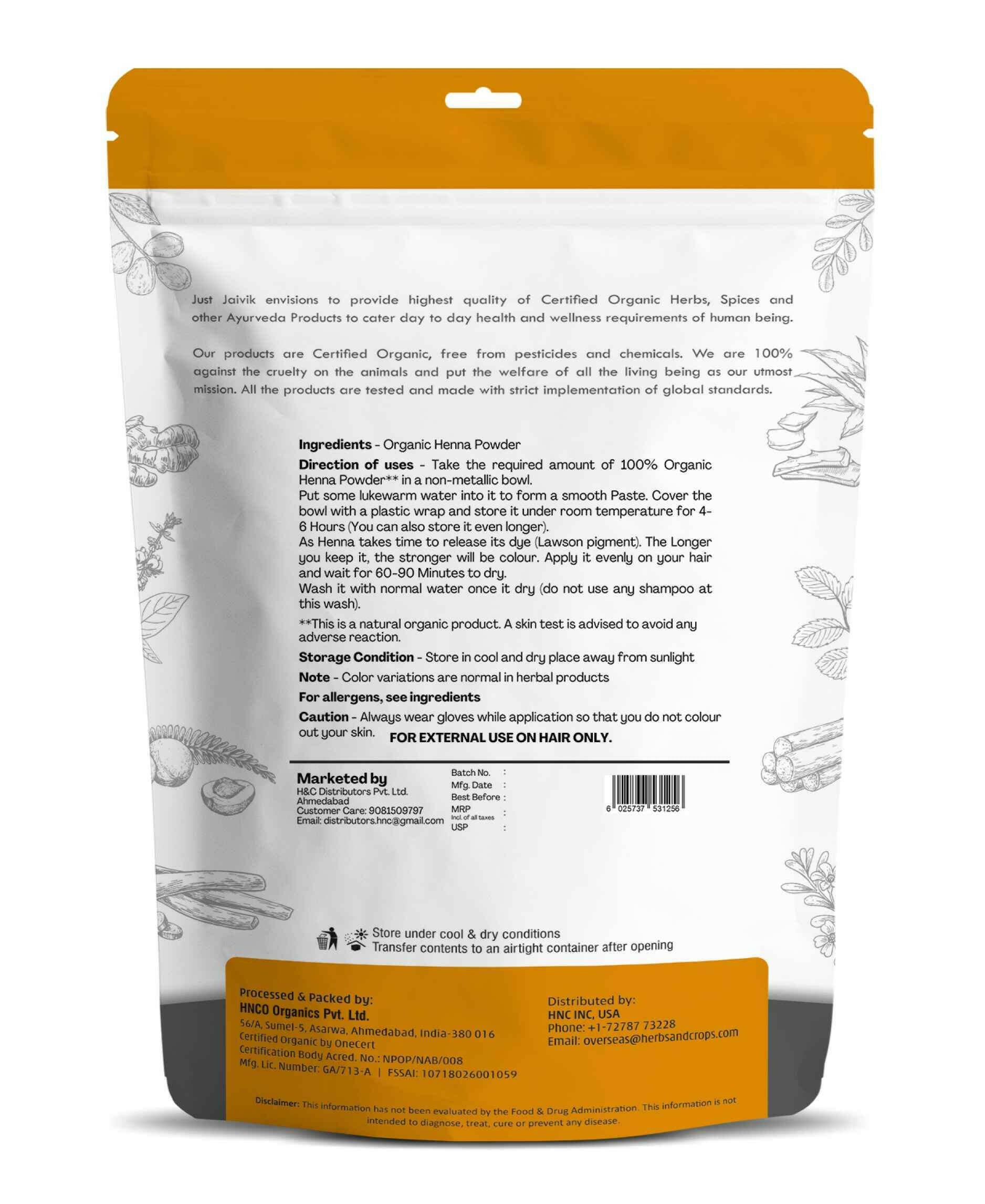 Lawsonia inermis Henna Powder Pure Organic Herbal Product
