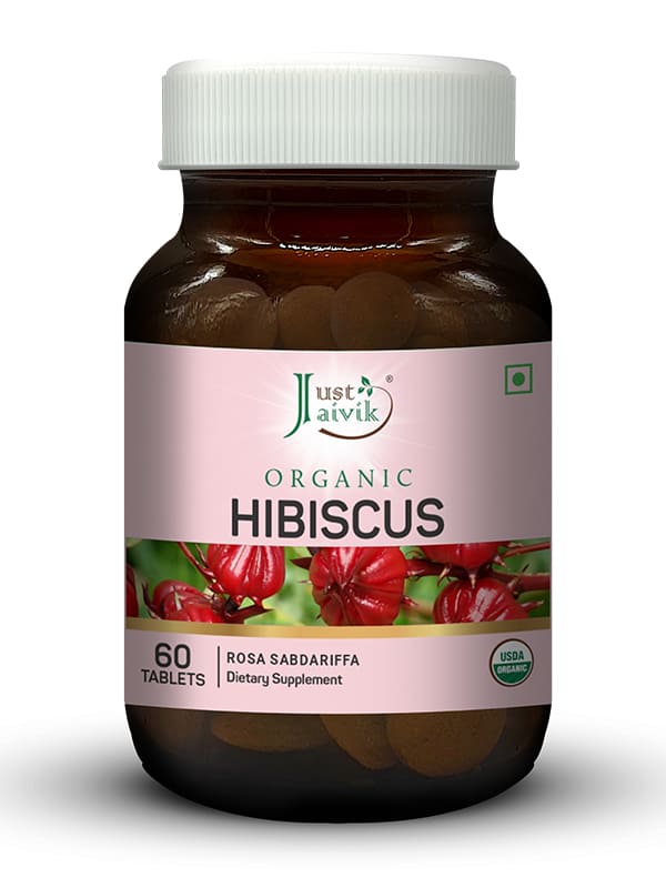 Organic Hibiscus Tablets - 600mg, 60 Tablets