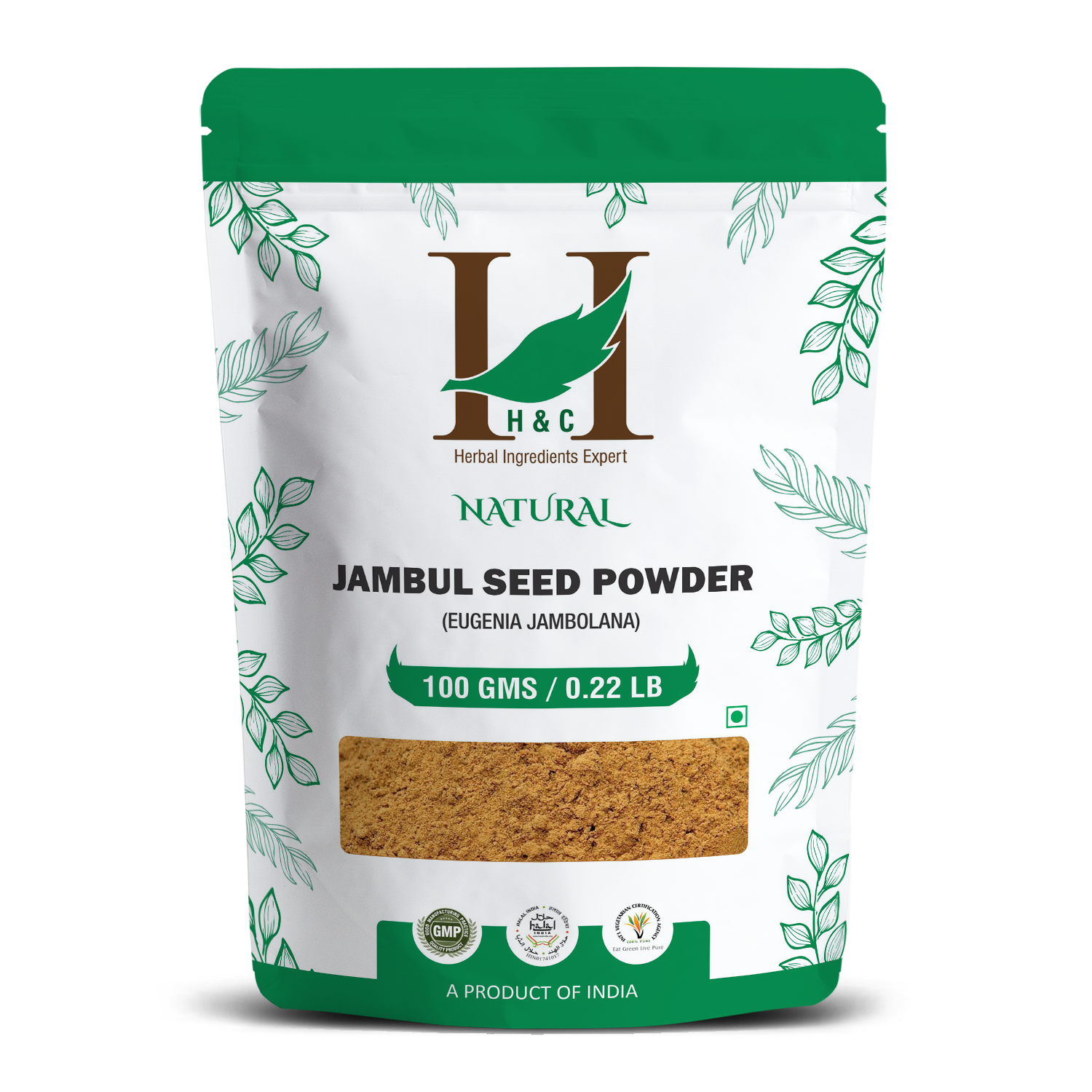 H&C Natural Jambul Seed Powder 100gm - Blood Sugar Support & Metabolic Wellness