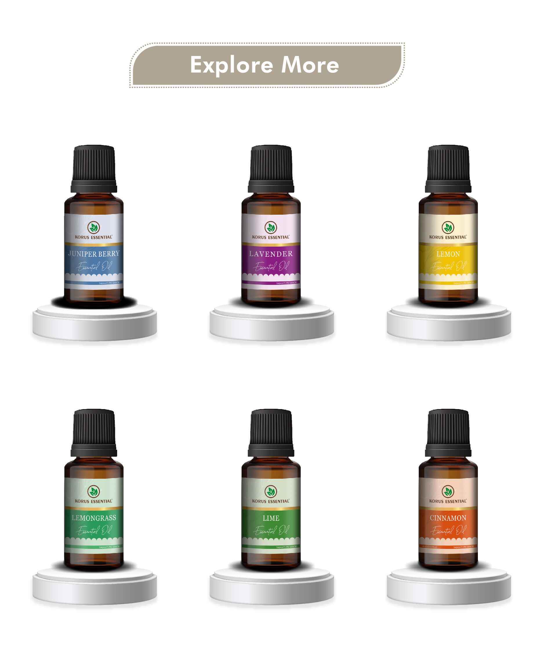 Korus Essential Jasmine Oil - 15ml (Pack of 2).