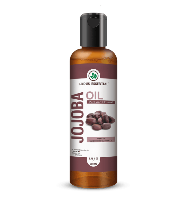 Jojoba Oil 200ml - 6.76 fl oz By Korus Essential