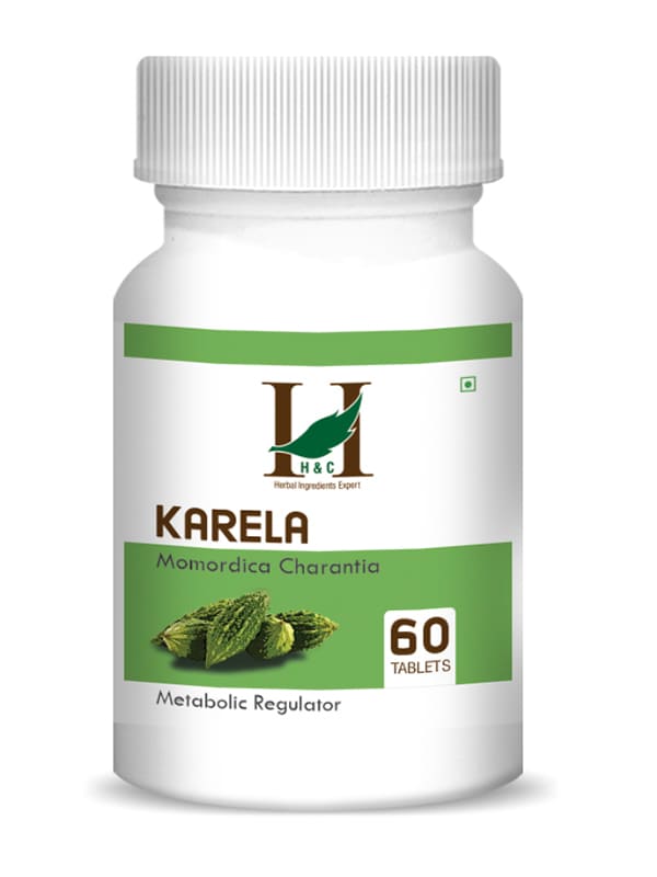 H&C Karela Tablet - 350mg , 60 Count for Metabolic Regulator