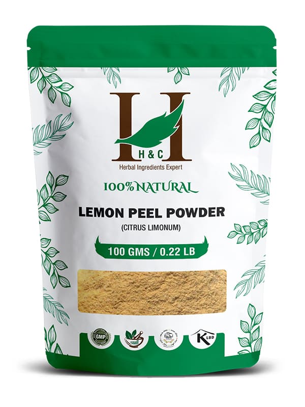 Natural Lemon Peel Powder - Citrus Limonum - 100gm