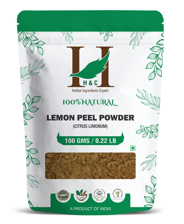 Natural Lemon Peel Powder - Citrus Limonum - 100gm