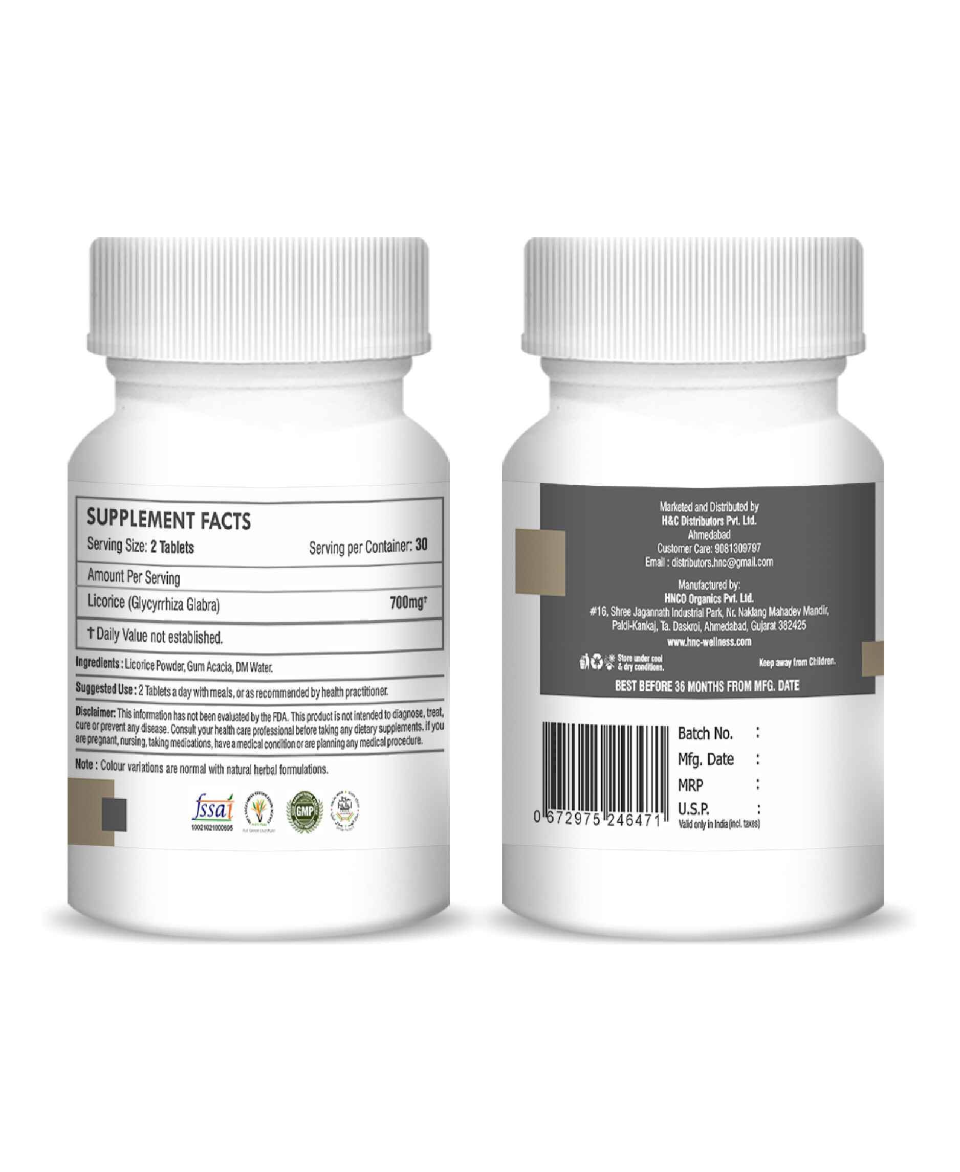 Licorice (Yashtimadhu) tablets for anti-inflammatory benefits